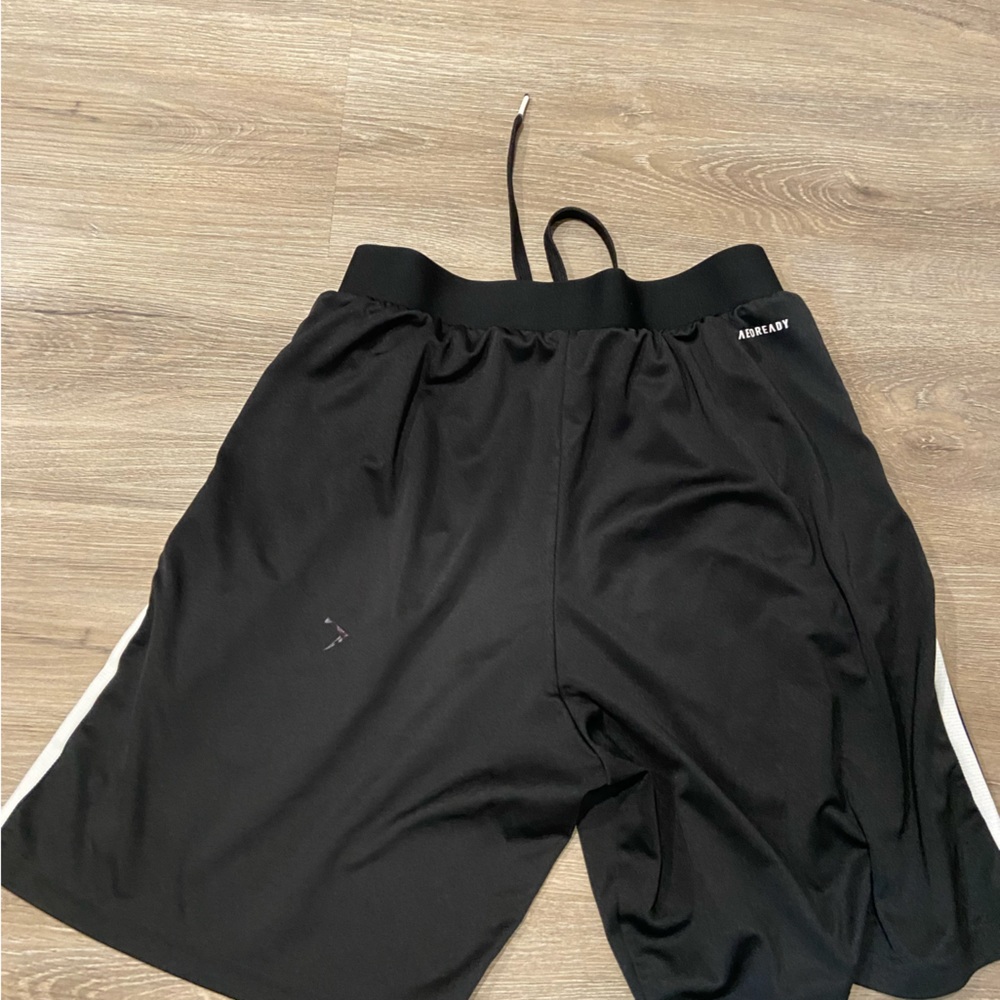 Black athletic adidas shorts, size medium, good quality - Picture 2 of 2